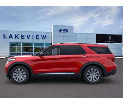 2024 Ford Explorer Limited is a Red 2024 Ford Explorer Limited SUV in Battle Creek MI