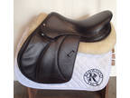 17.5" Voltaire Palm Beach Saddle - Full Buffalo - 2020 - 3A Flaps - 4.75" dot to