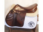 18" Devoucoux Biarritz Saddle - Full Buffalo - 1995 - 3A Flaps - 5" dot to dot