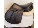 17" Voltaire Palm Beach Saddle - Full Buffalo - 2017 - 2A Flaps - 4.75" dot to
