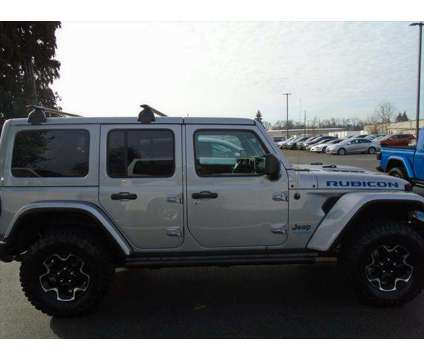 2021 Jeep Wrangler 4xe Unlimited Rubicon 4x4 is a Silver 2021 Jeep Wrangler Unlimited Rubicon SUV in Salem OR