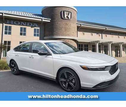 2024NewHondaNewAccord HybridNewSedan is a Silver, White 2024 Honda Accord Hybrid Hybrid in Bluffton SC