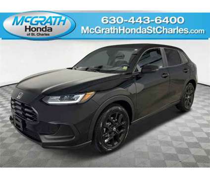 2024 Honda HR-V Sport is a Black 2024 Honda HR-V Car for Sale in Saint Charles IL