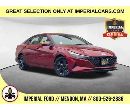 2023UsedHyundaiUsedElantraUsedIVT is a Red 2023 Hyundai Elantra SE Car for Sale in Mendon MA