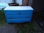 Painted Blue Dresser