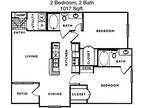 1 Floor Plan 2x2 - Magnolia Creek, Houston, TX