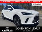 2024 Lexus RX 450h+ PHEV LUX/MARK LEV/CONV & TECH PKG/3LED/360-CAM