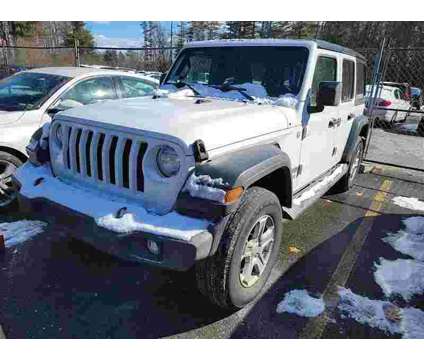Used 2018 JEEP WRANGLER UNLIMITED For Sale is a White 2018 Jeep Wrangler Unlimited Truck in Tyngsboro MA