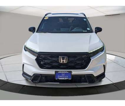 2024 Honda CR-V Hybrid Sport-L is a Silver, White 2024 Honda CR-V Hybrid in Greeley CO