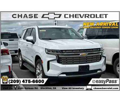2023 Chevrolet Tahoe Premier is a White 2023 Chevrolet Tahoe Premier Car for Sale in Stockton CA