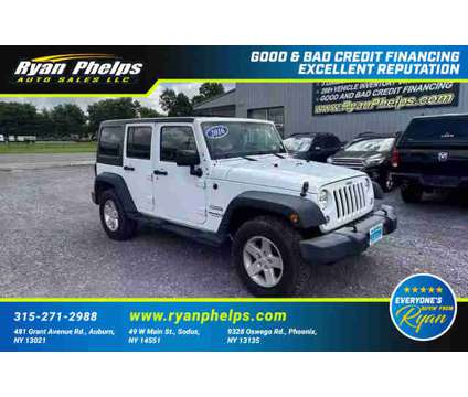 2016 Jeep Wrangler for sale is a White 2016 Jeep Wrangler Car for Sale in Auburn NY