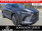 2024 Lexus RX 450h+ Luxury $77,010 MSRP/UNLIMITED MILE WARRAMTY/5.99% FIN