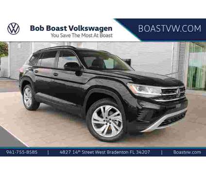 2023 Volkswagen Atlas 3.6L V6 SE w/Technology VW CERTIFIED is a Black 2023 Volkswagen Atlas SUV in Bradenton FL