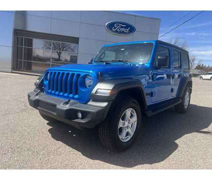 2022 Jeep Wrangler Unlimited Sport S is a Blue 2022 Jeep Wrangler Unlimited SUV in Cordell OK