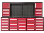 Value Industrial 10FT 40D-2 Red Workbench Cabinet - 10 foot wide - 40 drawers