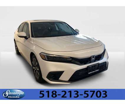2024 Honda Civic Hatchback EX-L is a Silver, White 2024 Honda Civic Hatchback in Saratoga Springs NY