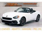 2017 FIAT 124 Spider Abarth - Manual - 1 Owner - Burbank,California