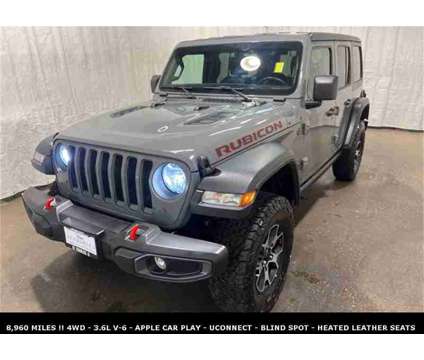 2021 Jeep Wrangler Unlimited Rubicon HEATED LEATHER SEATS is a Grey 2021 Jeep Wrangler Unlimited Rubicon SUV in Saint Charles IL