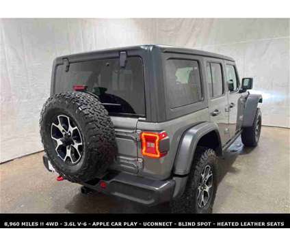 2021 Jeep Wrangler Unlimited Rubicon HEATED LEATHER SEATS is a Grey 2021 Jeep Wrangler Unlimited Rubicon SUV in Saint Charles IL