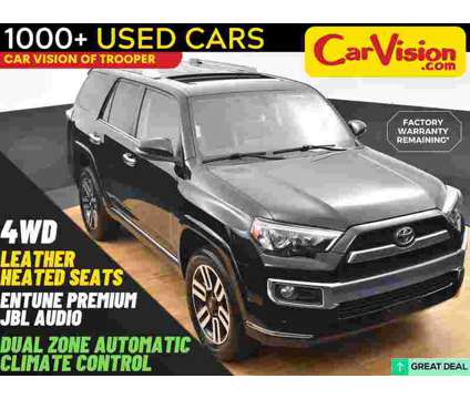 2019 Toyota 4Runner Limited is a Black 2019 Toyota 4Runner Limited SUV in Norristown PA