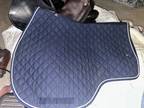 Ogilvy saddle pad navy/white