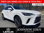 2024 Lexus RX 450h+ 450h+ PHEV LUX/MARK LEV/CONV & TECH PKG/3LED/360