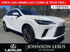 2024 Lexus RX 450h+ 450h+ LUX/MARK LEV/HEAD-UP/3LED/360-CAM/5.99% FI
