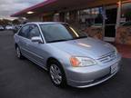 2003 Honda Civic EX Sedan 4D Silver, Low Miles