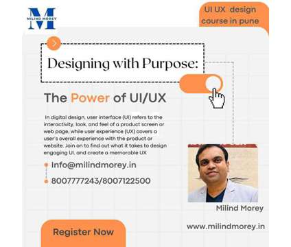 UI UX Design Course in Pune| Milind Morey is a Career Services service in Pune MH