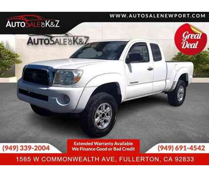 2005 Toyota Tacoma Access Cab for sale is a White 2005 Toyota Tacoma Access Cab Car for Sale in Fullerton CA