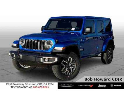 2024NewJeepNewWranglerNew4 Door 4x4 is a Blue 2024 Jeep Wrangler Car for Sale in Oklahoma City OK
