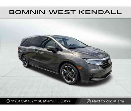 2022 Honda Odyssey Elite is a Grey 2022 Honda Odyssey Elite Car for Sale in Miami FL
