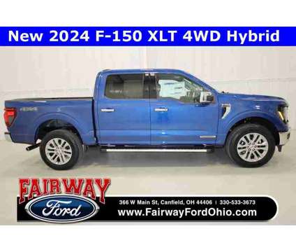 2024 Ford F-150 XLT is a Blue 2024 Ford F-150 XLT Hybrid in Canfield OH