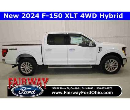 2024 Ford F-150 XLT is a White 2024 Ford F-150 XLT Hybrid in Canfield OH