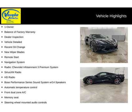 2023 Chevrolet Corvette Stingray 3LT is a Black 2023 Chevrolet Corvette Stingray Coupe in Ottumwa IA