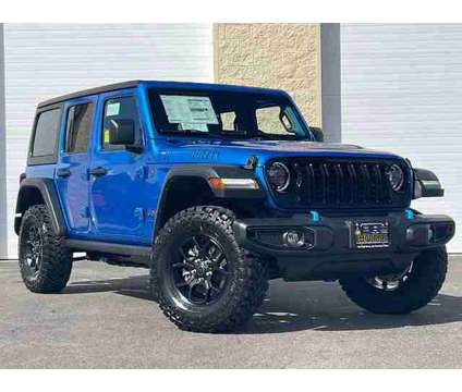 2024 Jeep Wrangler 4xe Willys is a Blue 2024 Jeep Wrangler SUV in Mendon MA