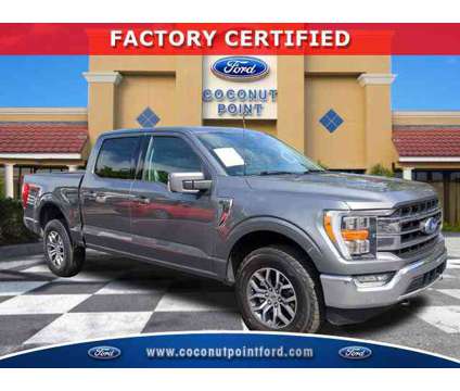 2022 Ford F-150 LARIAT is a Grey 2022 Ford F-150 Lariat Car for Sale in Estero FL
