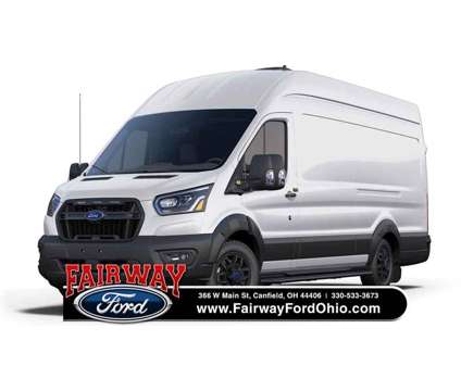 2024 Ford Transit-350 High Roof Transit Trail Package is a White 2024 Ford Transit-350 Van in Canfield OH
