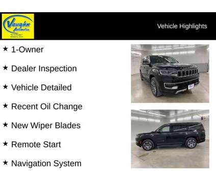 2023 Jeep Wagoneer Series II is a Black 2023 Jeep Wagoneer SUV in Ottumwa IA