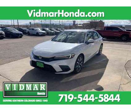 2024 Honda Civic EX-L is a Silver, White 2024 Honda Civic EX-L Car for Sale in Pueblo CO