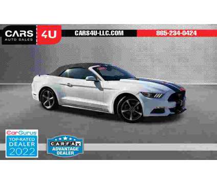 2016 Ford Mustang V6 is a White 2016 Ford Mustang V6 Convertible in Knoxville TN