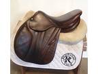 16" Butet Premium Saddle - Full Calfskin - 2011 - P Seat - 2 Flaps - 4.25" dot