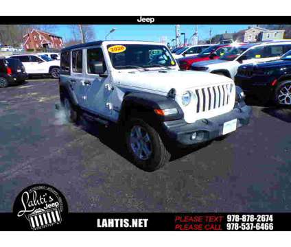 2020UsedJeepUsedWrangler UnlimitedUsed4x4 is a White 2020 Jeep Wrangler Unlimited Car for Sale in Leominster MA