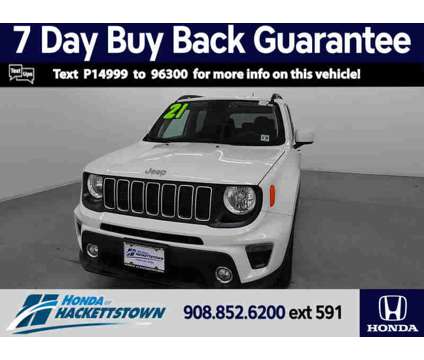 2021UsedJeepUsedRenegadeUsed4x4 is a White 2021 Jeep Renegade Car for Sale in Hackettstown NJ