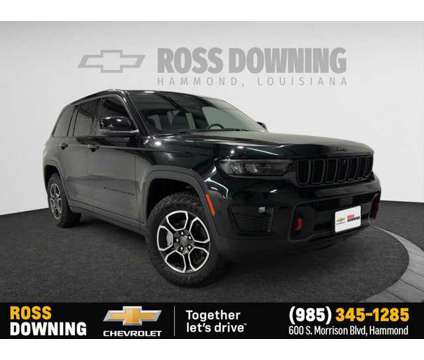 2022 Jeep Grand Cherokee Trailhawk 4X4 is a Black 2022 Jeep grand cherokee Trailhawk Car for Sale in Hammond LA