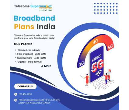 Discover Lightning-Fast Broadband Plans in India with Telecoms Supermarket India is a Other Creative service in New Delhi DL