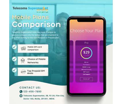 Compare and Save with Telecoms Supermarket India's Mobile Plans Comparison Tool is a Other Creative service in New Delhi DL