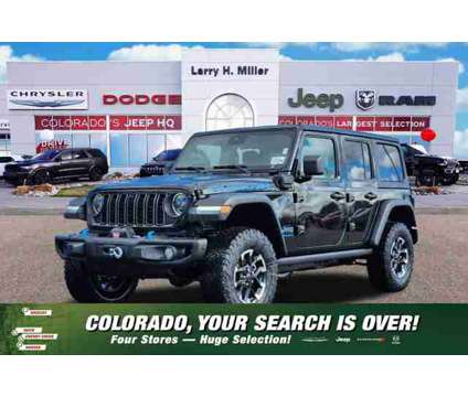 2024 Jeep Wrangler 4xe Rubicon is a Black 2024 Jeep Wrangler Car for Sale in Denver CO