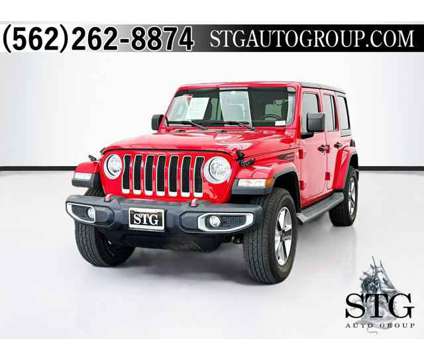 2020 Jeep Wrangler Unlimited Sahara is a Red 2020 Jeep Wrangler Unlimited SUV in Montclair CA