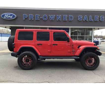 2020 Jeep Wrangler Unlimited Sahara is a Red 2020 Jeep Wrangler Unlimited Sahara SUV in Russellville AR
